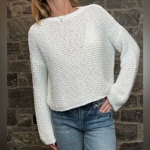 BB Dakota (Steve Madden) White Knit Oversized Lightweight Sweater size Small